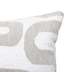 Coussin déhoussable jacquard chenille avec dos en velours