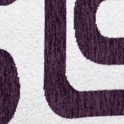 Coussin déhoussable jacquard chenille avec dos en velours