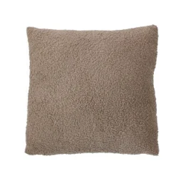 Coussin déhoussable tissu bouclé