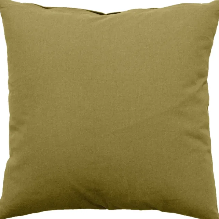 Coussin déhoussable uni en coton