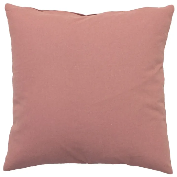 Coussin déhoussable uni en coton