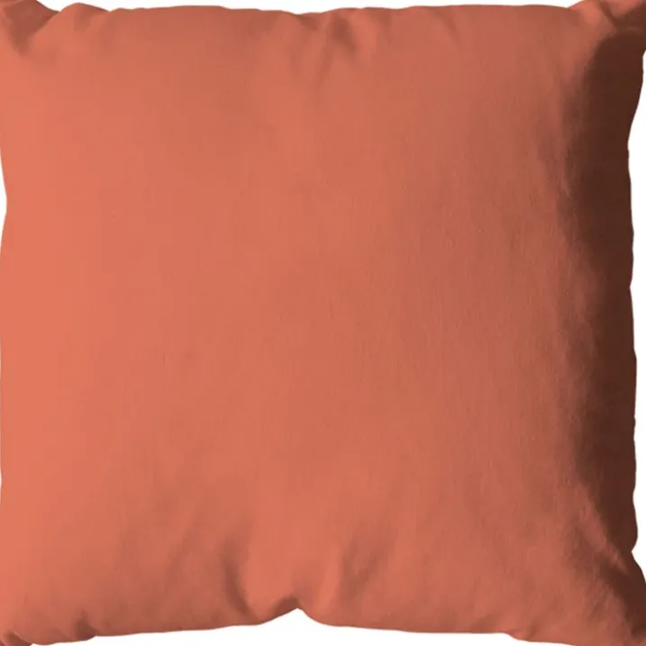 Coussin déhoussable uni en coton