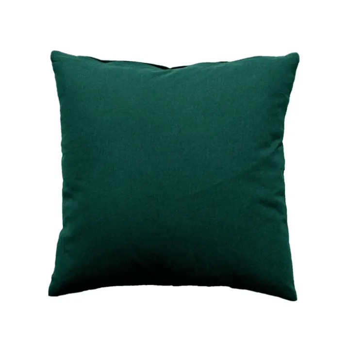 Coussin déhoussable uni en coton