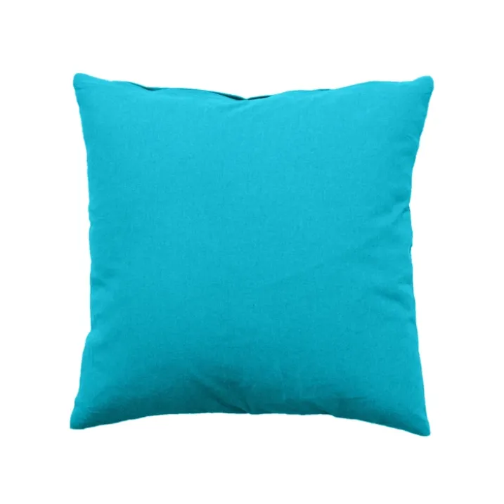 Coussin déhoussable uni en coton