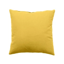 Coussin déhoussable uni en coton