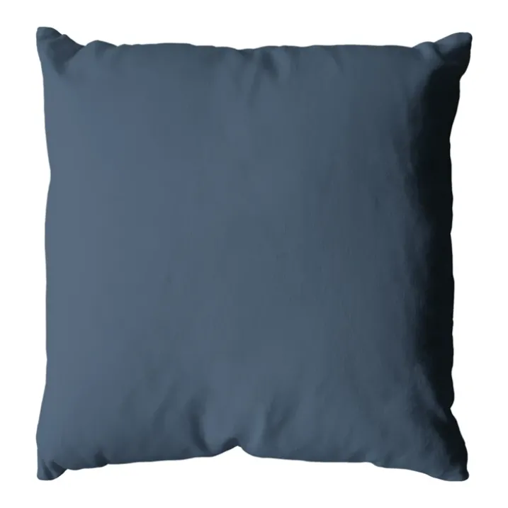 Coussin déhoussable uni en coton