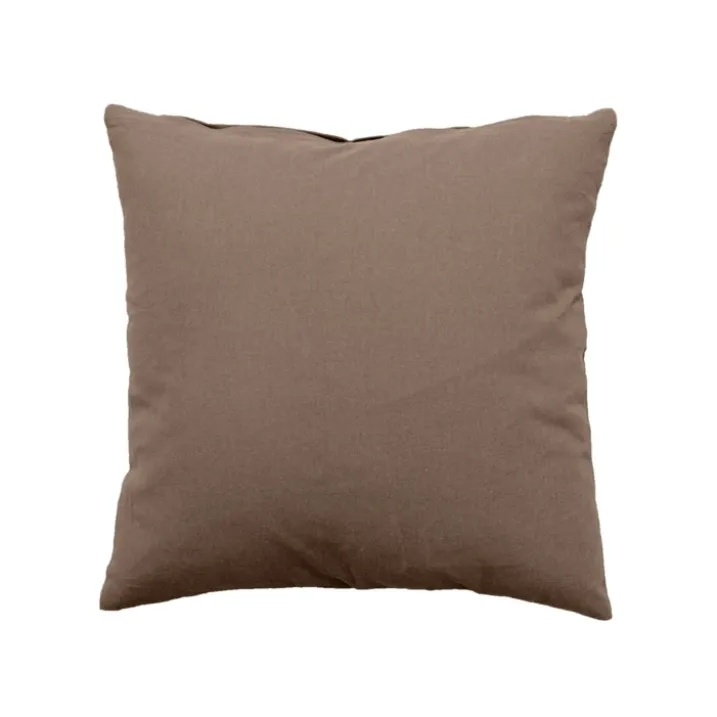 Coussin déhoussable uni en coton