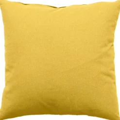 Coussin déhoussable uni en coton