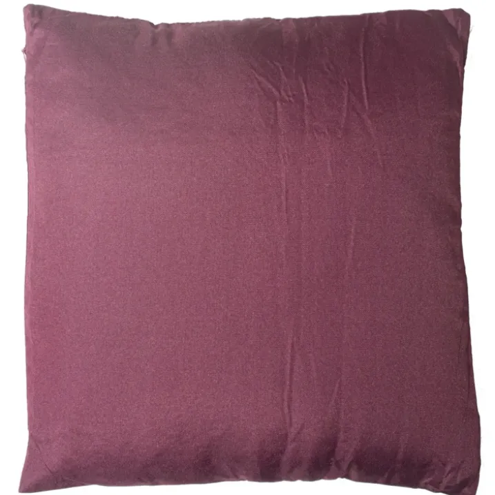 Coussin déhoussable uni en coton