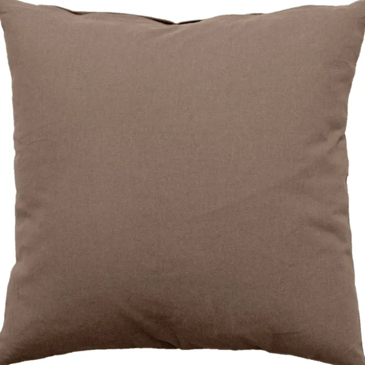 Coussin déhoussable uni en coton