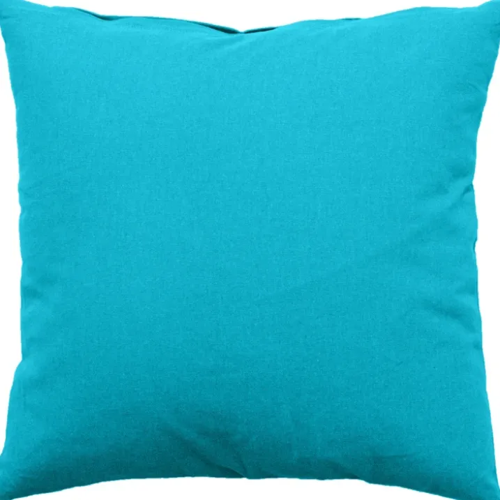 Coussin déhoussable uni en coton