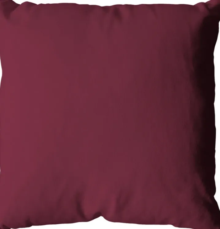 Coussin déhoussable uni en coton