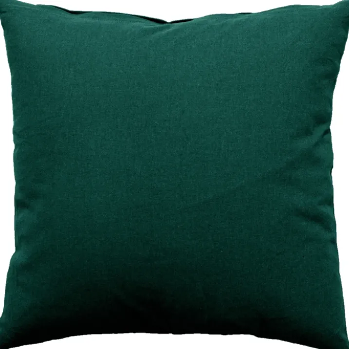 Coussin déhoussable uni en coton