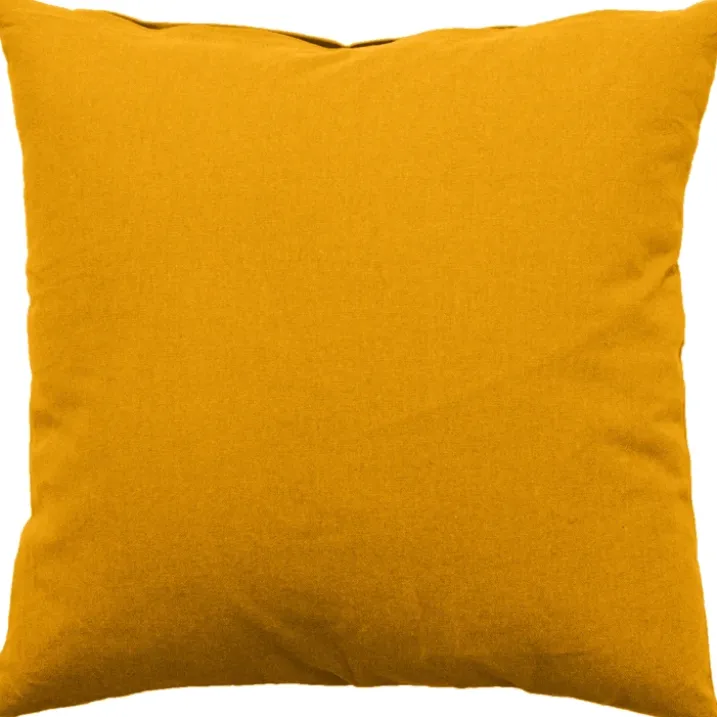 Coussin déhoussable uni en coton