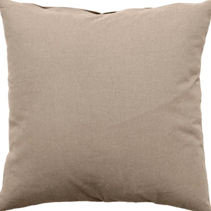 Coussin déhoussable uni en coton