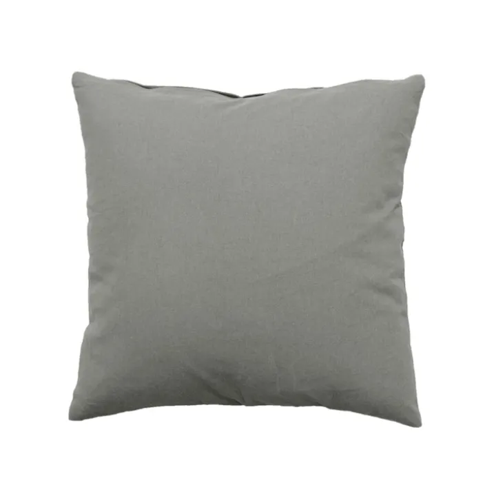 Coussin déhoussable uni en coton