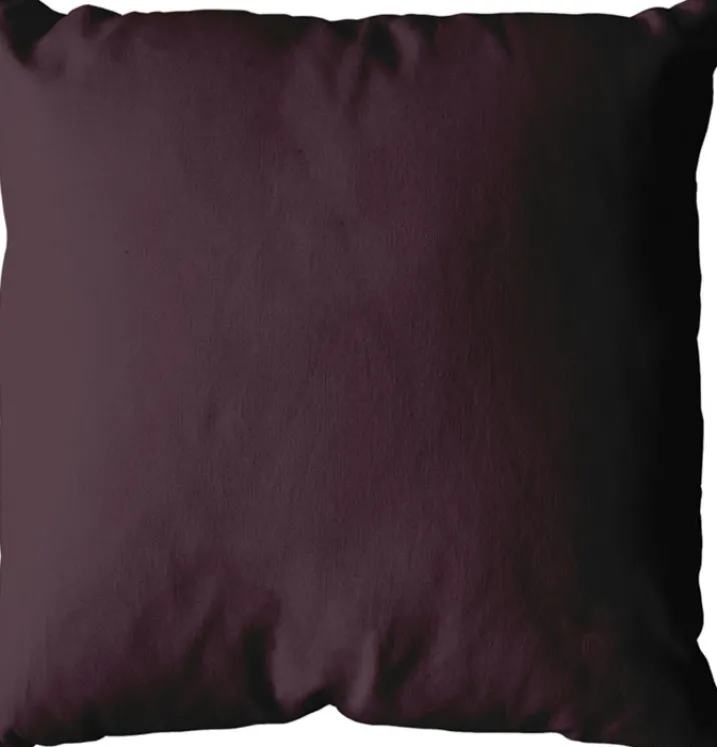 Coussin déhoussable uni en coton