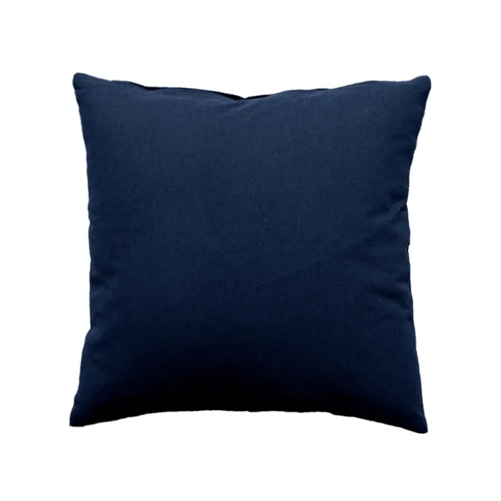 Coussin déhoussable uni en coton