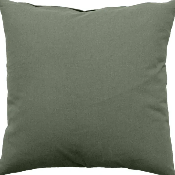 Coussin déhoussable uni en coton