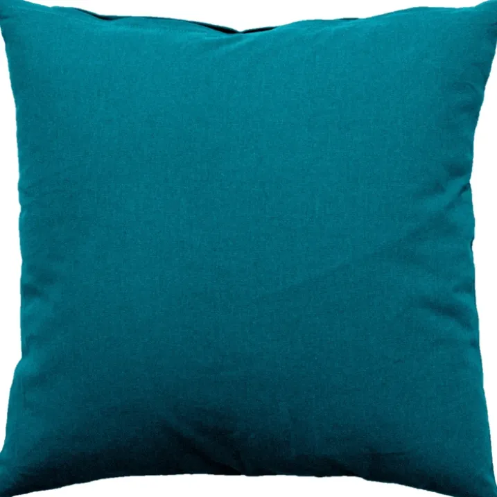 Coussin déhoussable uni en coton