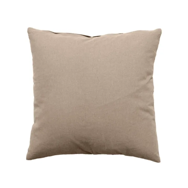 Coussin déhoussable uni en coton