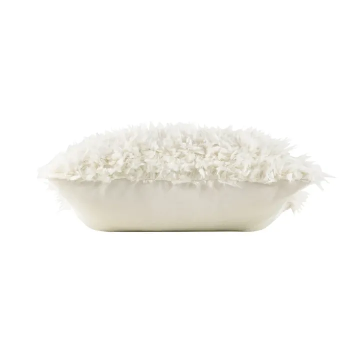 Coussin doux en imitation fourrure avec housse amovible