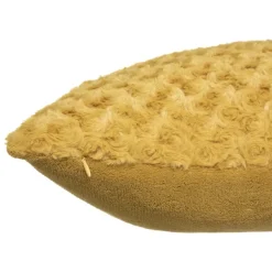 Coussin en imitation fourrure bouclée
