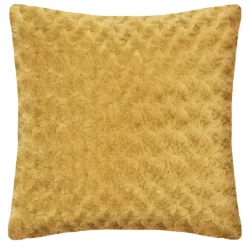 Coussin en imitation fourrure bouclée