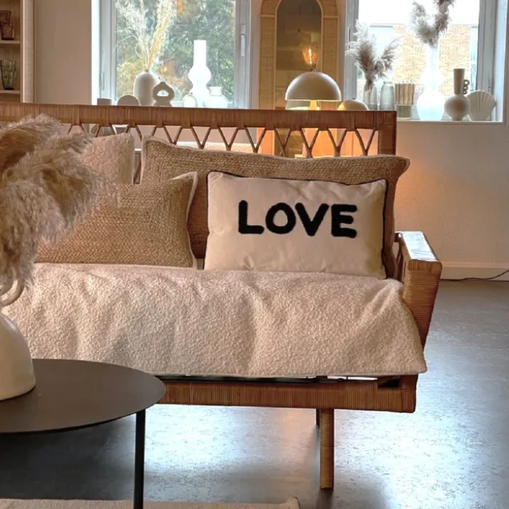 Coussin en toile Love