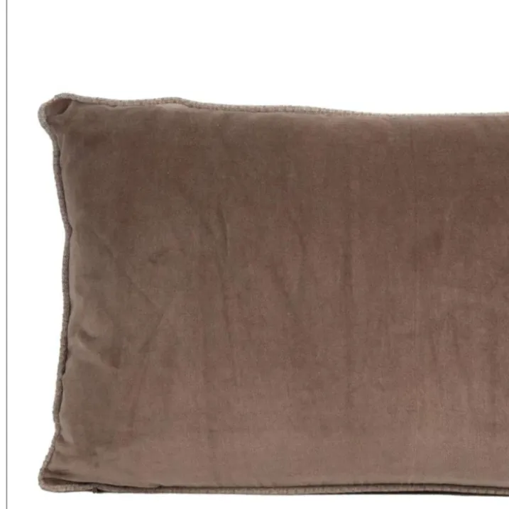 Coussin en velours réversible
