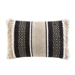 Coussin ethnique avec fils lurex