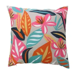 Coussin extérieur impression fleurie