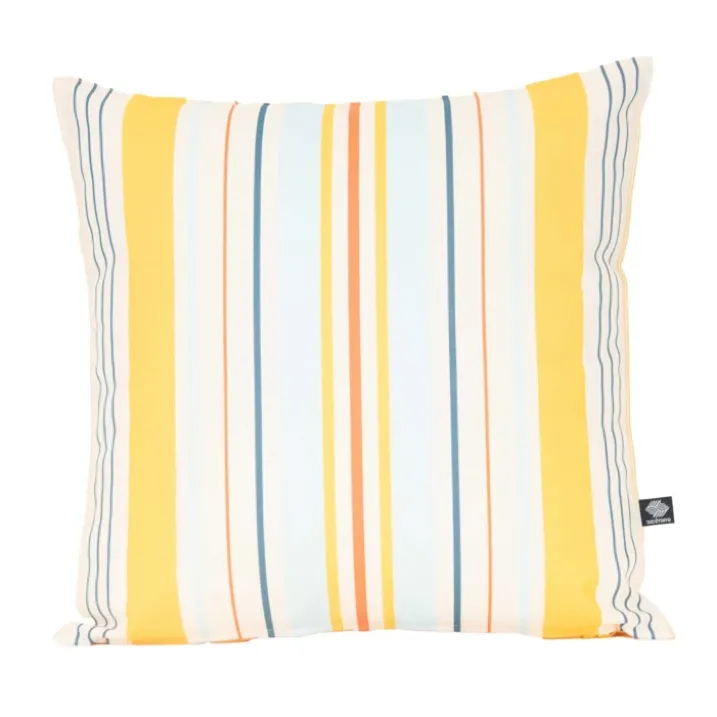 Coussin extérieur rayé