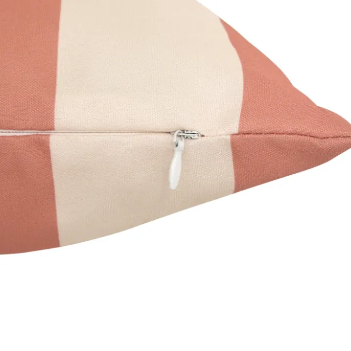 Coussin extérieur rayé "Le soleil"