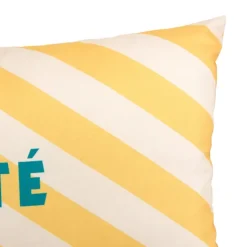 Coussin extérieur rayé "L'été"
