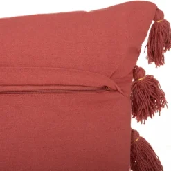 Coussin gypsy avec pompons