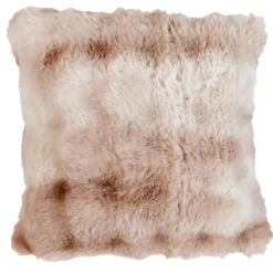 Coussin Imitation Fourrure Doux Aspect Ombré