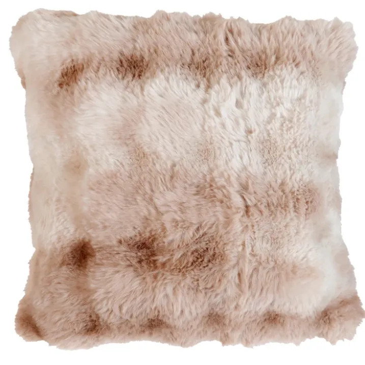 Coussin Imitation Fourrure Doux Aspect Ombré