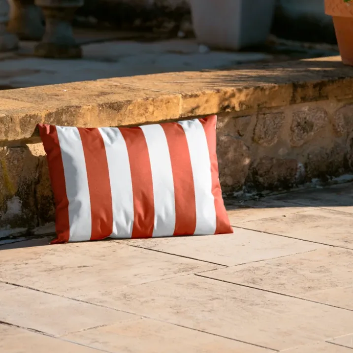 Coussin imperméable déhoussable à rayures ARCACHON