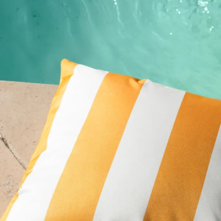 Coussin imperméable déhoussable à rayures ARCACHON