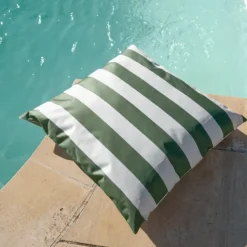 Coussin imperméable déhoussable à rayures ARCACHON