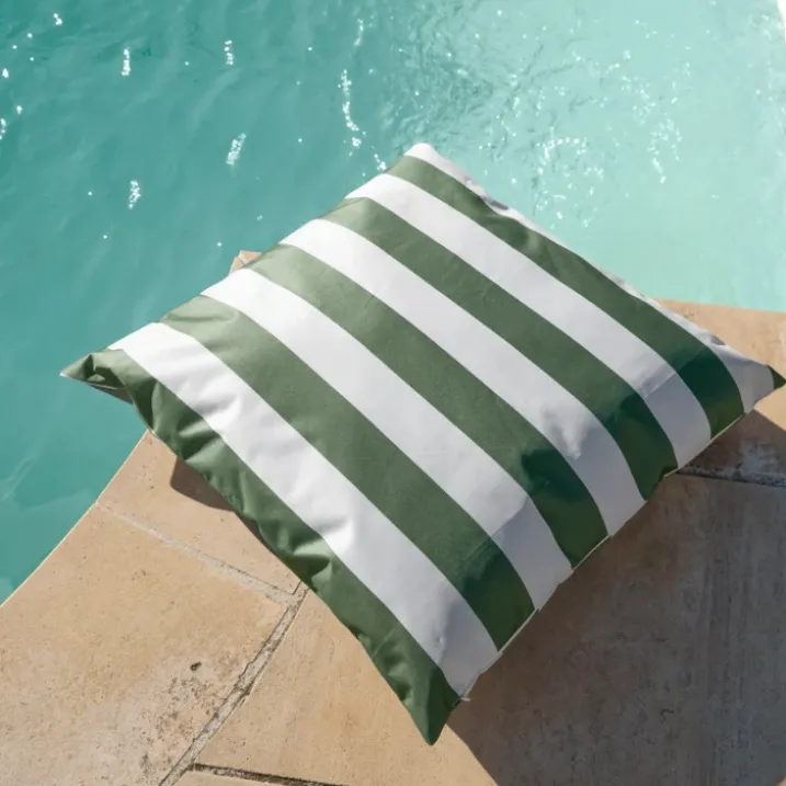 Coussin imperméable déhoussable à rayures ARCACHON