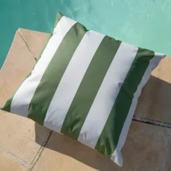 Coussin imperméable déhoussable à rayures ARCACHON