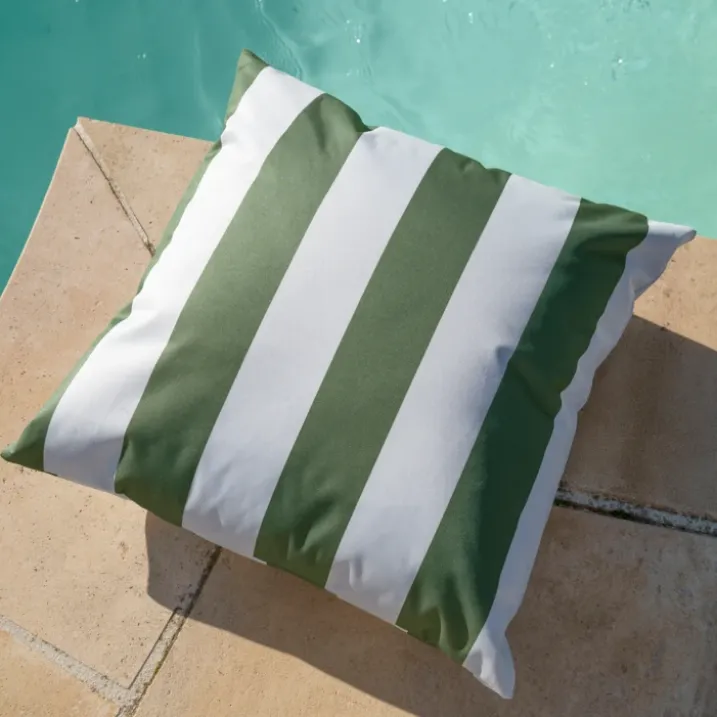 Coussin imperméable déhoussable à rayures ARCACHON