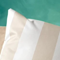 Coussin imperméable déhoussable à rayures ARCACHON