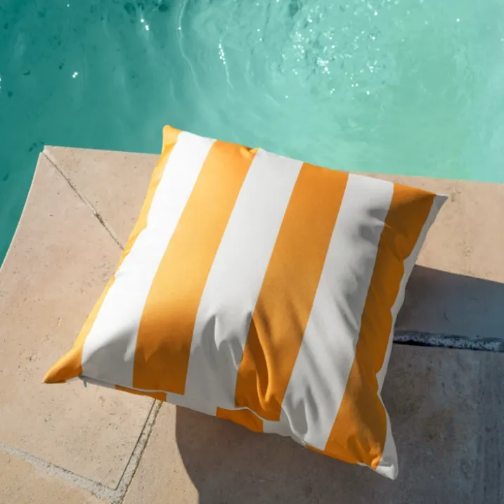 Coussin imperméable déhoussable à rayures ARCACHON
