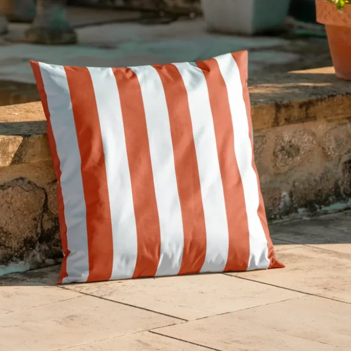 Coussin imperméable déhoussable à rayures ARCACHON