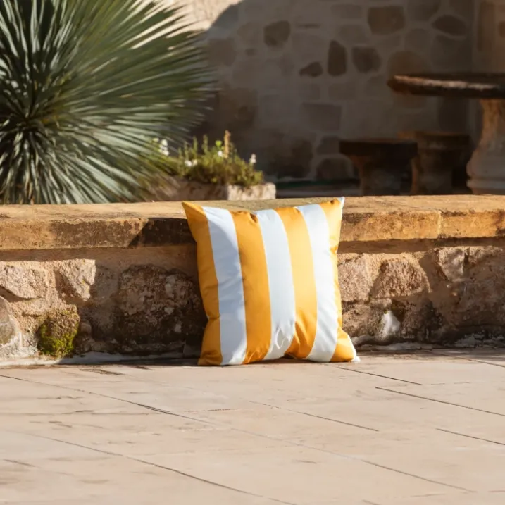 Coussin imperméable déhoussable à rayures ARCACHON