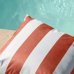 Coussin imperméable déhoussable à rayures ARCACHON