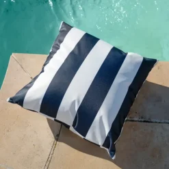Coussin imperméable déhoussable à rayures ARCACHON